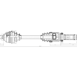 OPTIMA Front Driveshaft Complete - SKU DFO225 - SpareMe