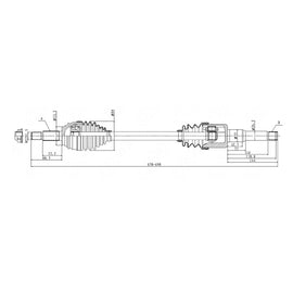 OPTIMA Front Driveshaft Complete - SKU DFO234 - SpareMe