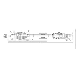 OPTIMA Front Driveshaft Complete - SKU DFO235 - SpareMe