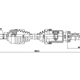 OPTIMA Front Driveshaft Complete - SKU DFO401 - SpareMe