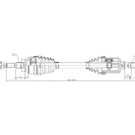 OPTIMA Front Driveshaft Complete - SKU DFO406 - SpareMe