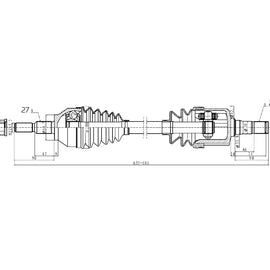 OPTIMA Front Driveshaft Complete - SKU DFO408 - SpareMe