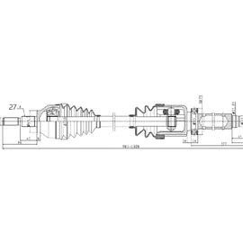 OPTIMA Front Driveshaft Complete - SKU DFO409 - SpareMe