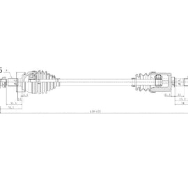 OPTIMA Front Driveshaft Complete - SKU DHO202 - SpareMe