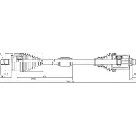 OPTIMA Front Driveshaft Complete - SKU DHO209 - SpareMe