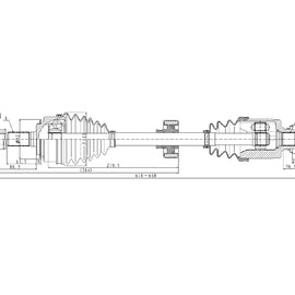 OPTIMA Front Driveshaft Complete - SKU DHO213 - SpareMe