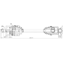 OPTIMA Front Driveshaft Complete - SKU DHO218 - SpareMe