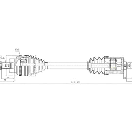OPTIMA Front Driveshaft Complete - SKU DHO227 - SpareMe