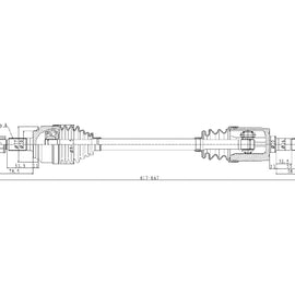OPTIMA Front Driveshaft Complete - SKU DHO234 - SpareMe