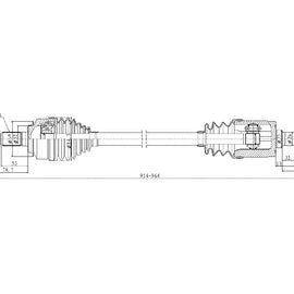 OPTIMA Front Driveshaft Complete - SKU DHO235 - SpareMe