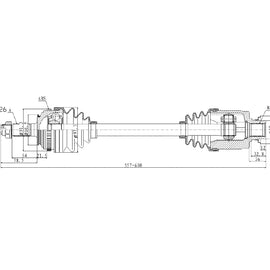 OPTIMA Front Driveshaft Complete - SKU DHO248 - SpareMe