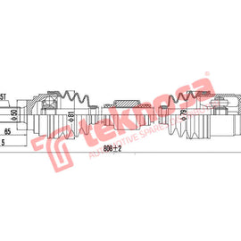 Hynd Atos Rh Hyundai Atos 1.1 2003-2008 Atos Prime 2003-2010 Dhy201 CV Joint Teknosa