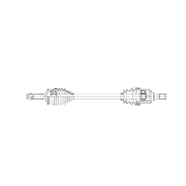 OPTIMA Front Driveshaft Complete - SKU DHY208 - SpareMe