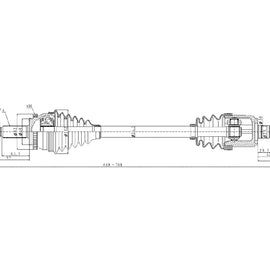 OPTIMA Front Driveshaft Complete - SKU DHY216 - SpareMe