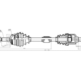 OPTIMA Front Driveshaft Complete - SKU DHY218A - SpareMe