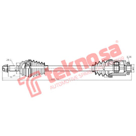 Wheel Drive Driveshaft Complete DJE101 Drive shaft TeknoSA