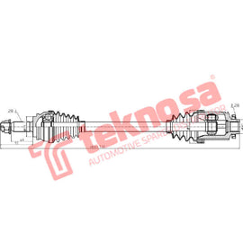 Wheel Drive Driveshaft Complete DJE101 Drive shaft TeknoSA