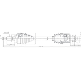 OPTIMA Front Driveshaft Complete - SKU DMA106 - SpareMe