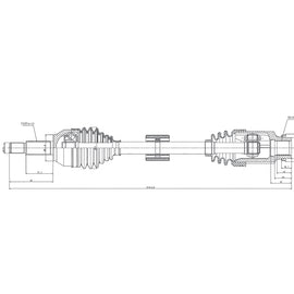 OPTIMA Front Driveshaft Complete - SKU DMA211 - SpareMe