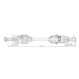 OPTIMA Front Driveshaft Complete - SKU DMA216 - SpareMe