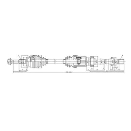 OPTIMA Front Driveshaft Complete - SKU DMA217 - SpareMe