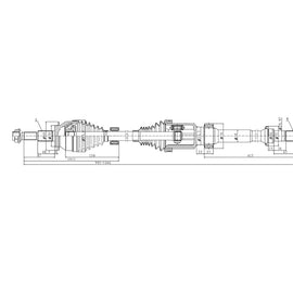 OPTIMA Front Driveshaft Complete - SKU DMA219 - SpareMe