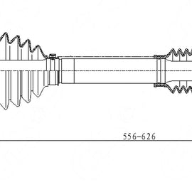 OPTIMA Front Driveshaft Complete - SKU DME203 - SpareMe