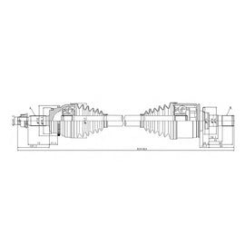 OPTIMA Rear Driveshaft Complete - SKU DMI401 - SpareMe