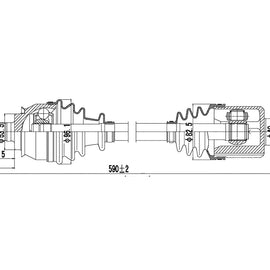 OPTIMA Front Driveshaft Complete - SKU DMN120 - SpareMe