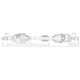 OPTIMA Front Driveshaft Complete - SKU DNI100 - SpareMe
