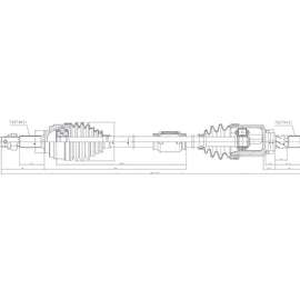 OPTIMA Front Driveshaft Complete - SKU DNI101 - SpareMe