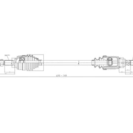 OPTIMA Front Driveshaft Complete - SKU DNI102 - SpareMe