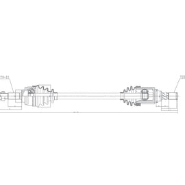 OPTIMA Front Driveshaft Complete - SKU DNI106 - SpareMe