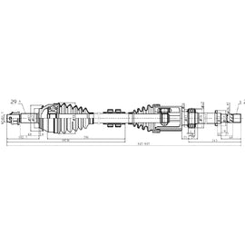 OPTIMA Front Driveshaft Complete - SKU DNI201 - SpareMe