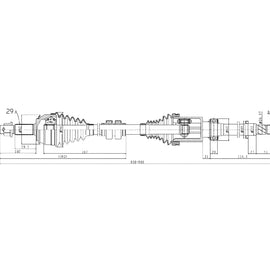 OPTIMA Front Driveshaft Complete - SKU DNI203 - SpareMe