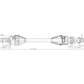 OPTIMA Front Driveshaft Complete - SKU DNI211 - SpareMe