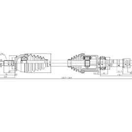 OPTIMA Front Driveshaft Complete - SKU DNI215 - SpareMe