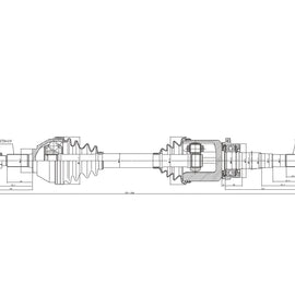 OPTIMA Front Driveshaft Complete - SKU DNI223 - SpareMe
