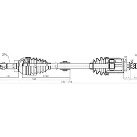 OPTIMA Front Driveshaft Complete - SKU DNI226 - SpareMe