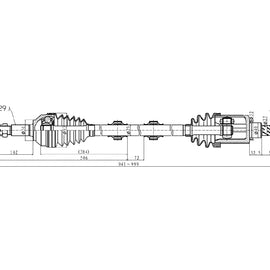 OPTIMA Front Driveshaft Complete - SKU DNI227 - SpareMe