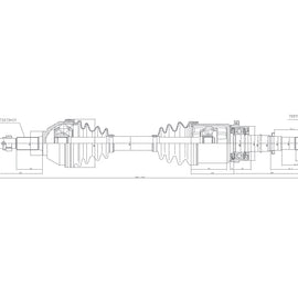 OPTIMA Front Driveshaft Complete - SKU DNI229 - SpareMe