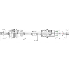 OPTIMA Front Driveshaft Complete - SKU DNI235 - SpareMe