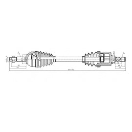 OPTIMA Front Driveshaft Complete - SKU DNI236 - SpareMe
