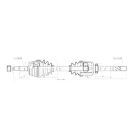 OPTIMA Front Driveshaft Complete - SKU DNI241 - SpareMe