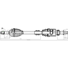 OPTIMA Front Driveshaft Complete - SKU DNI417 - SpareMe