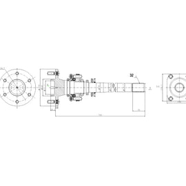 OPTIMA Rear Driveshaft Complete - SKU DNI432 - SpareMe