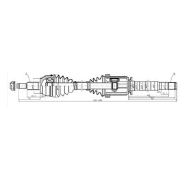 OPTIMA Front Driveshaft Complete - SKU DRV105 - SpareMe