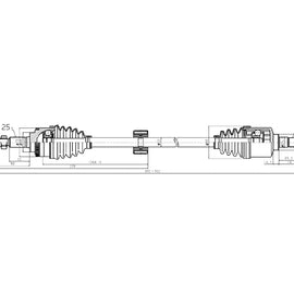 OPTIMA Front Driveshaft Complete - SKU DSU107 - SpareMe