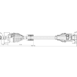 OPTIMA Front Driveshaft Complete - SKU DSU111 - SpareMe