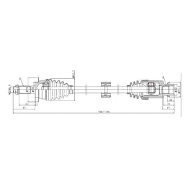 OPTIMA Front Driveshaft Complete - SKU DSU115 - SpareMe